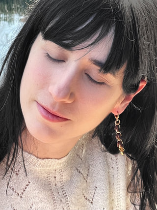Earring EARCP001 brown
