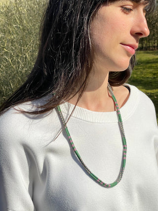 Necklace NECJI001 green/turquoise
