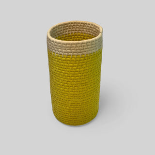 Handmade coiled rope vessel 4