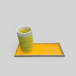 Handmade coiled rope vessel 4
