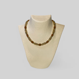 Necklace NECCP005 brown/ sand