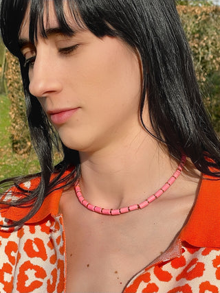 Necklace NECDA002 pink