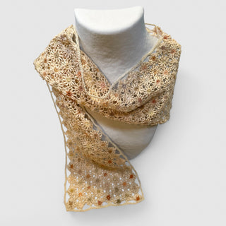 Handmade crocheted scarf/ ACSD003