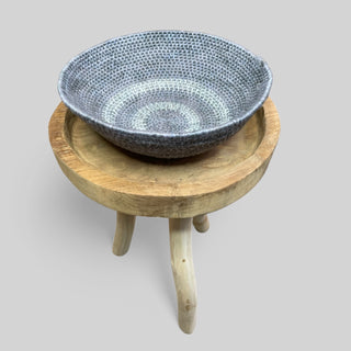 Handmade coiled rope vessel 1
