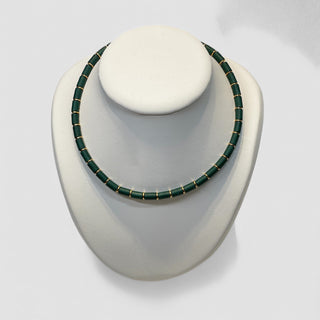 Necklace NECDA002 dark green