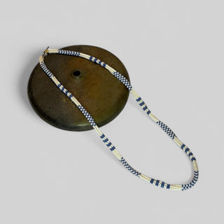Necklace NECJI001 blue/white