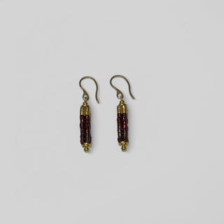 Earring EARJI001 blackberry/gold
