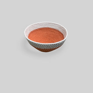Handmade coiled rope vessel 15