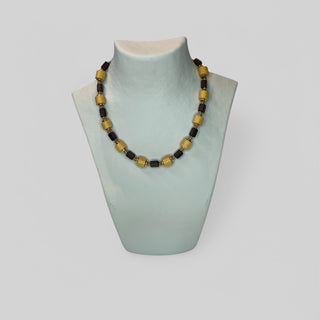 NECPJ001 mustard/ dark brown