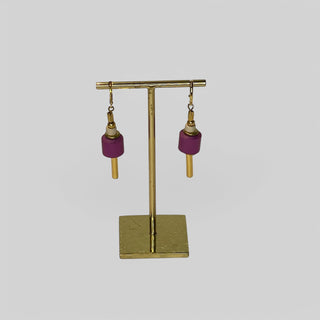 Earring EARPJ001 off white/pink/gold
