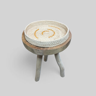 Handmade coiled rope vessel 10