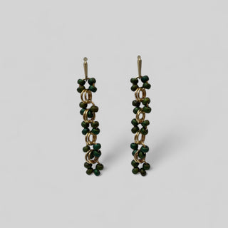 Earring EARCME002 dark green