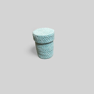 Handmade coiled rope vessel 12
