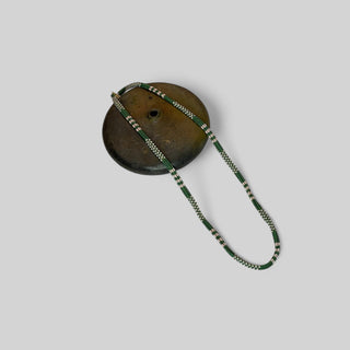 Necklace NECJI001 green/cream