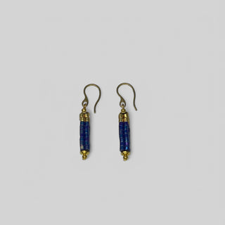 Earring EARJI001 blue/gold
