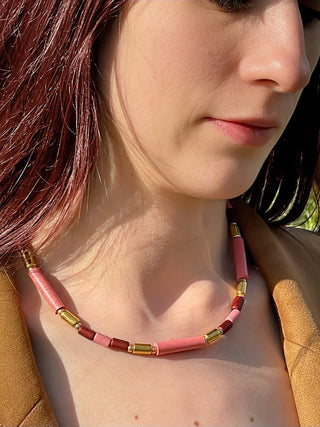 NECPJ002 pink/gold