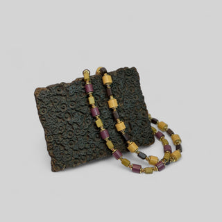 NECPJ001 mustard/ dark brown