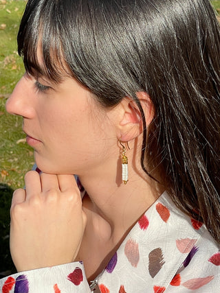 Earring EARJI001 white/gold