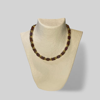 Necklace NECCP005 speckle grape