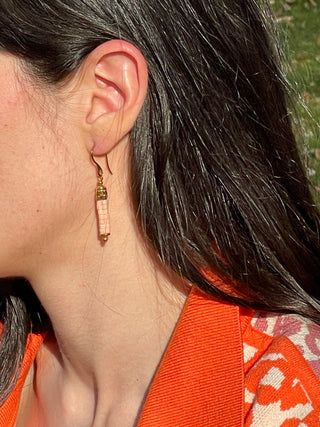 Earring EARJI001 pink/gold
