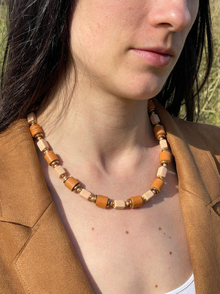 NECPJ001 sienna / ivory buff